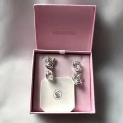 SWAROVSKI Disney 100周年記念 ミニーマウス ドロップピアス