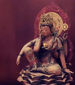 笛を吹く菩薩像 仏像 彫刻 オブジェ - メルカリ