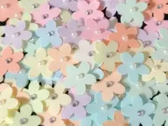 【150枚】ミルキーカラー　クラフトパンチ　ペーパーフラワー　花　アルバム　色紙