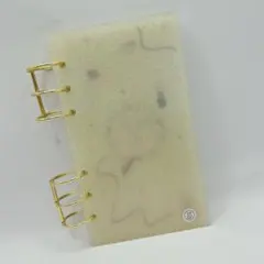 貯金チャレンジ バインダー貯金 アクリルバインダー saving 韓国 白ラメ