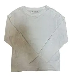 ZARA キッズ ロンT 白 128 シンプル