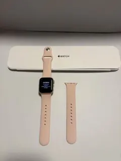 Apple Watch SE GPSモデル40mm ゴールド ピンクサンドバンド
