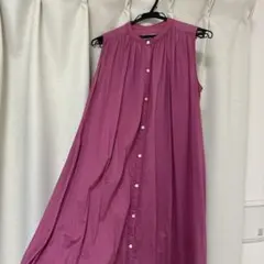 Sonny Label ノースリーブ シャツワンピース パープルのサムネイル