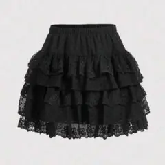 SHEIN MOD レディース多層レーススカート