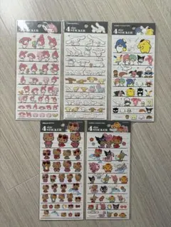 【国内正規品】サンリオ4サイズステッカー 5枚セット