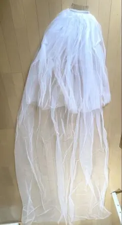 ウェディングベール　チュール　2段　ロング