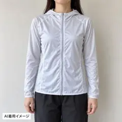 ユニクロのエアリズム UVカットパーカーレディース ホワイト