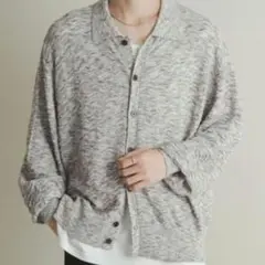 SENSE OF PLACE ミックスニットカーディガン メンズ L