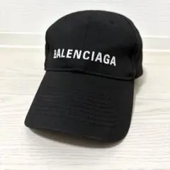 ✨美品✨BALENCIAGA キャップ L58 ロゴ 浅め マジックテープ 黒 - メルカリ