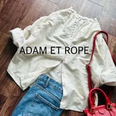 ADAM ET ROPÉ 美品 リネン2WAY ボリュームスリーブブラウスのサムネイル