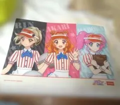 アイカツ×ラウンドワン/A4クリアポスター/凛/あかり/まどか