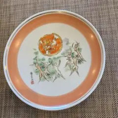 清水公照 ガラス絵皿 福聚海学量 ヤンマーディーゼル 骨董品