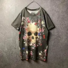 Tシャツ】半袖 Y2K プリント ラグラン ドクロ 使用感 古着 - メルカリ