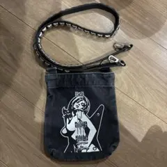 HYSTERIC GLAMOUR 牛革　ROCKポーチ　BLACKのサムネイル