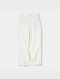 UNIQLO ユニクロ　バギージーンズ　バギーパンツ　白パンツ　デニム
