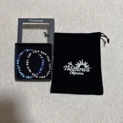 Tidanowa Okinawa ブレスレット　青　紫