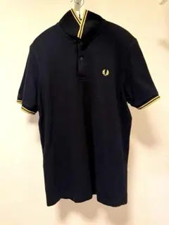 【美品】FRED PERRY ポロシャツ　ブラック　イエローのサムネイル