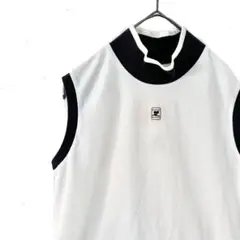 【新品】Courrèges クレージュ タンクトップ　バイカラー　トップス　38のサムネイル