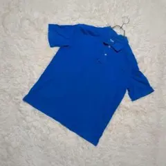 lands end 半袖　ポロシャツ　ブルー　M