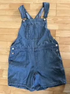 デニム ショートパンツオーバーオール 130センチから