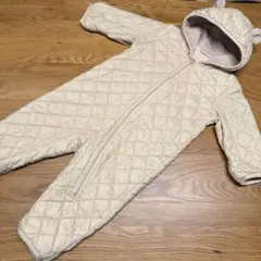 【美品】UNIQLO ウォームパデッドオールインワン70サイズ