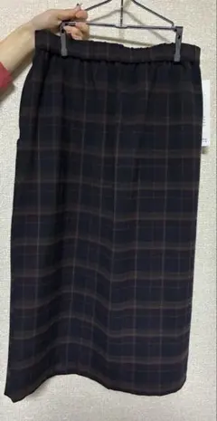 チェック柄タイトスカート Lサイズ