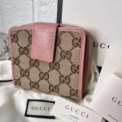 美品 GUCCI グッチ 三つ折り財布 折り財布 GGキャンバス GUCCI（グッチ） 財布 レディース ブランド オフィディア 三つ折り財布