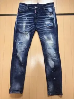 ディースクエアード　DSQUARED2 48 ダメージデニム　ジーンズ　ブルーのサムネイル