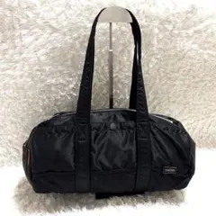 【希少 未使用級】PORTER タンカー ダッフルバッグ L ミニボストン 黒