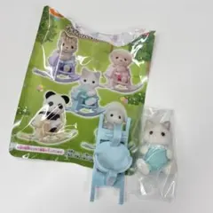 シルバニアファミリー　赤ちゃん&木馬セット2 ラテネコ