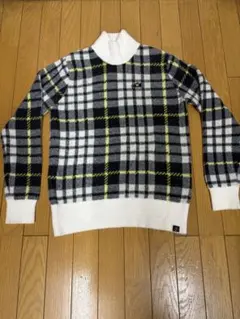 New Balance チェック柄ハイネックセーター サイズ1