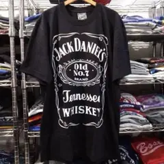新品 ジャックダニエル ウィスキー プリントTシャツ L