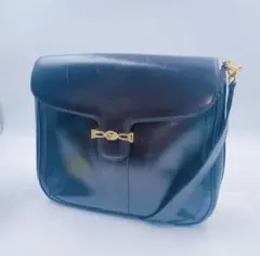 9HM9 セリーヌ ショルダーバッグ レザー ヴィンテージ レア タンクブラウン