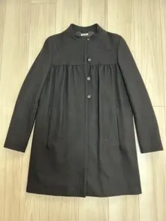 MIU MIU ブラック ピーコート ウールコート miumiu ミュウミュウ コート ショートコート ピーコート 黒 38 S