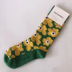 marimekko ソックス　緑色のサムネイル