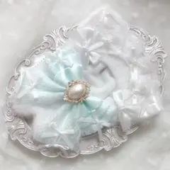 ぬい服　着ぐるみ　10〜12cm用　ホワイト ミント ねこ チェーンフック付き