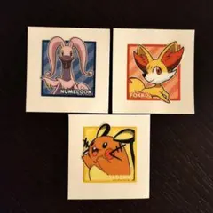 ポケモンパン デコキャラシール ピカチュウのパウンドケーキ 第9弾 3枚セット