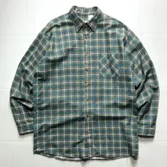 【USA製】90s Red Oak プリントフランネル LG　TALL プリネル