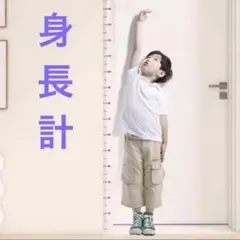身長計　　キッズメジャー　　身長計シール　　ウォールステッカー2m