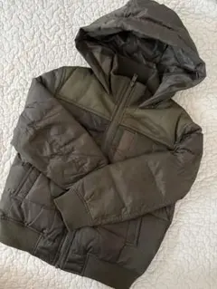 COMME CA ISM キッズ 中綿コート 120A カーキ