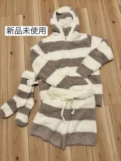 新品未使用♡ジェラートピケフード付きルームウェア上下、靴下３点セット