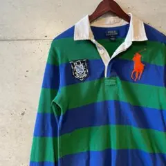 人気 貴重カラー ラルフローレン ラガーシャツ ビッグポニー 刺繍