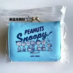 【新品未開封】スヌーピー 野球　ミニ財布　三つ折り財布　がま口財布