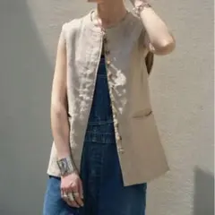 HOWIE CLOTHING リネンベスト 横井つぐみのサムネイル
