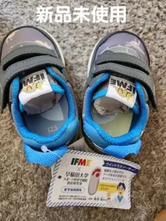 新品未使用IFME スニーカー 12.5cm グレー/ブルー