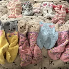 デザイン ふわふわソックス9足セット
