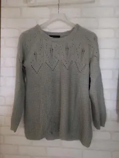 PAGEBOY グレー ニットセーター 長袖