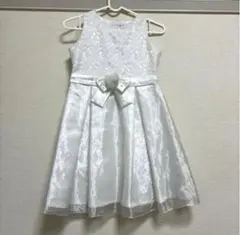 キッズ　ホワイトドレス130