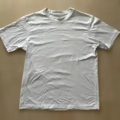 無印良品 ホワイト 紳士　天竺編みクルーネック半袖Ｔシャツ