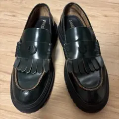 【美品】フレッドペリー　ローレルモチーフ　ローファー　グリーンのサムネイル